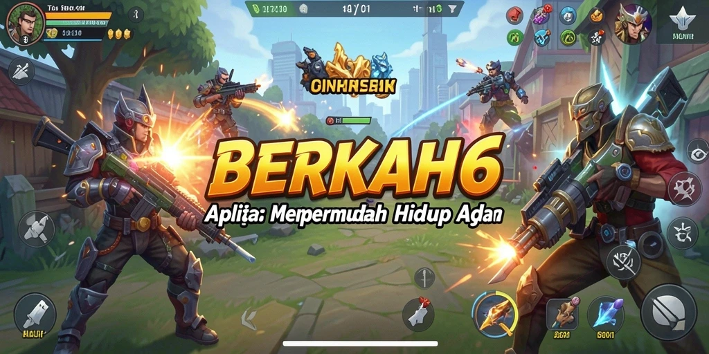 Tampilan BERKAH6 dengan fitur utility yang memudahkan pengguna.