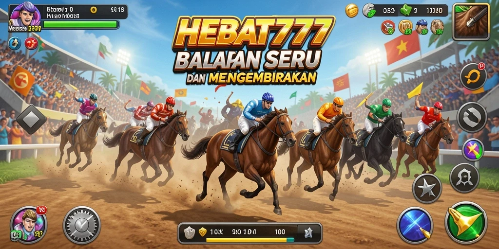 Gameplay HEBAT777 yang mendebarkan dalam balapan penuh aksi.