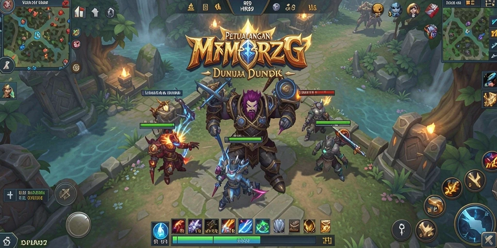 Screenshot gameplay <strong>HR89</strong> menunjukkan pertempuran epik dan grafis menawan.