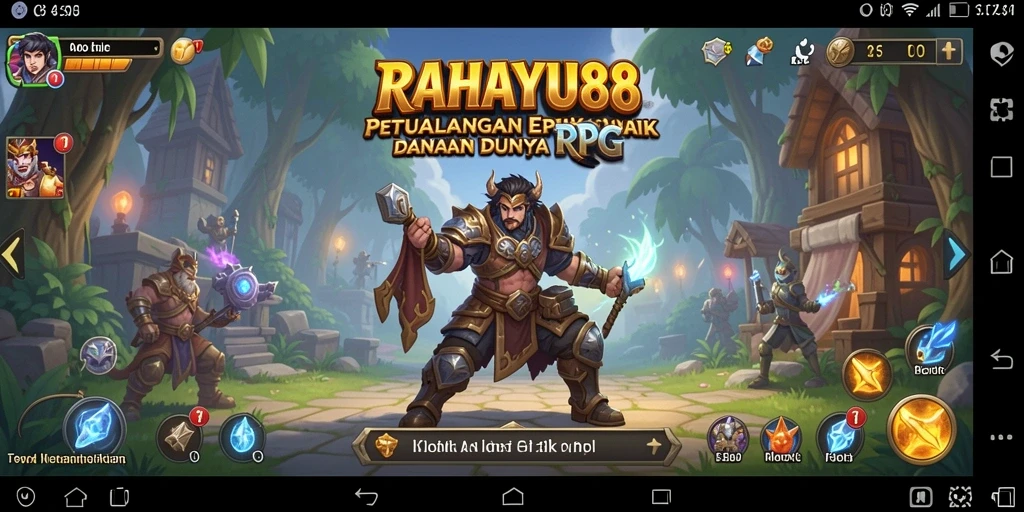 Tampilan gameplay <strong>RAHAYU88</strong> yang menakjubkan dengan aksi RPG yang seru.