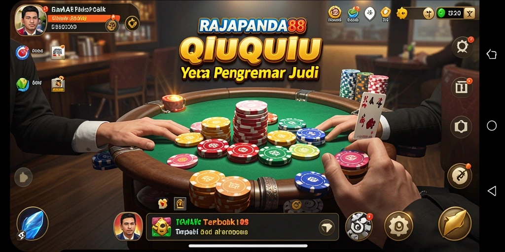 Tampilan gameplay seru dari RAJAPANDA88 saat bermain QiuQiu.