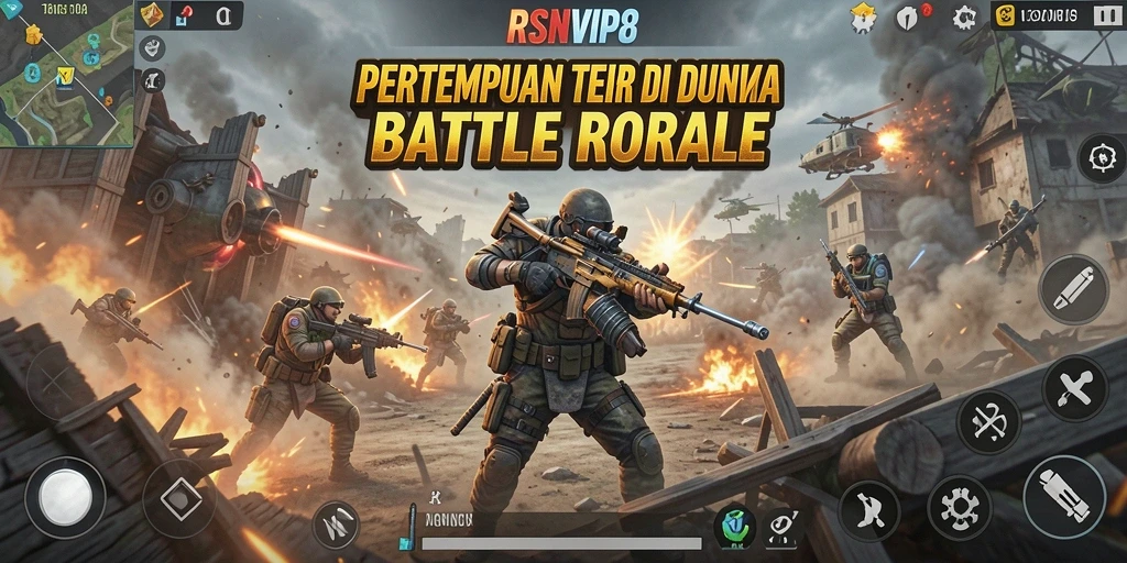 Gameplay seru dalam RSNVIP8 dengan pertempuran intens dan strategi tim.