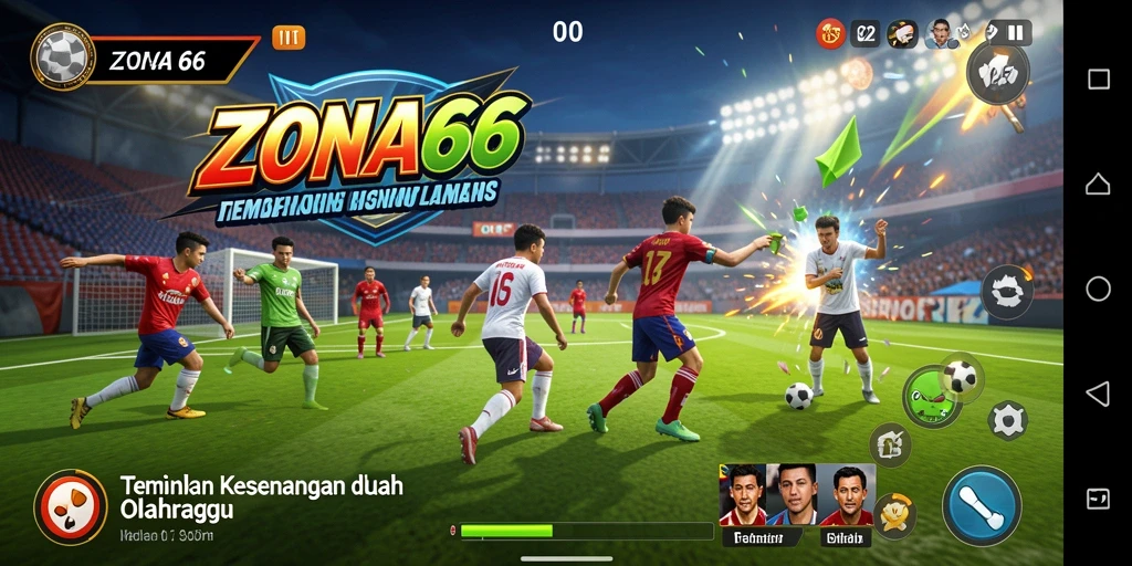 Menampilkan gameplay seru dalam olahraga ZONA66.