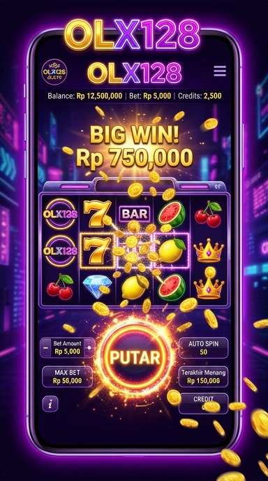 Tampilan antarmuka aplikasi olx128 yang sederhana dan intuitif.