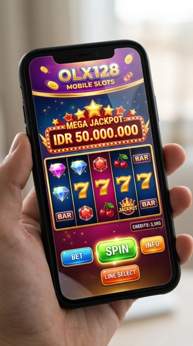 Screenshot unduhan aplikasi olx128 di perangkat Android.